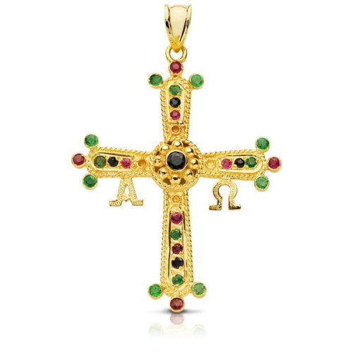 18K Cruz De Covadonga Grande 40X34 Mm