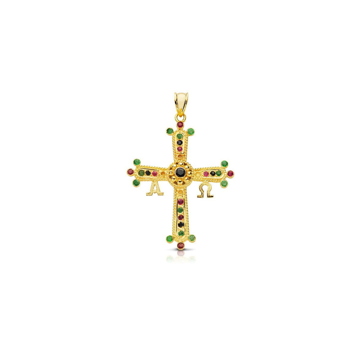 18K Cruz De Covadonga Grande 40X34 Mm