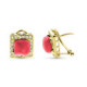 18K Pendientes Coral O Turquesa