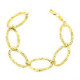 18K Pulsera Eslabones Labrados. 6.15 Gr