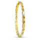 18K Pulsera Oro Bicolor Estampacion 20Cm