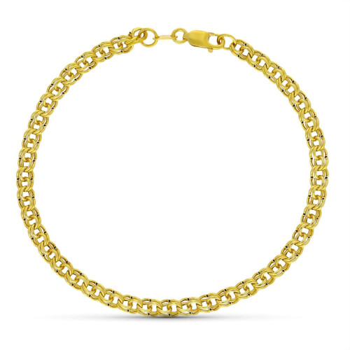 18K Pulsera Oro Amarillo Hungara Hueca