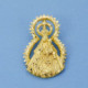 18K Medalla Virgen Estrella Silueta 32X21 Mm