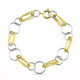 18K Pulsera Bicolor Eslabones