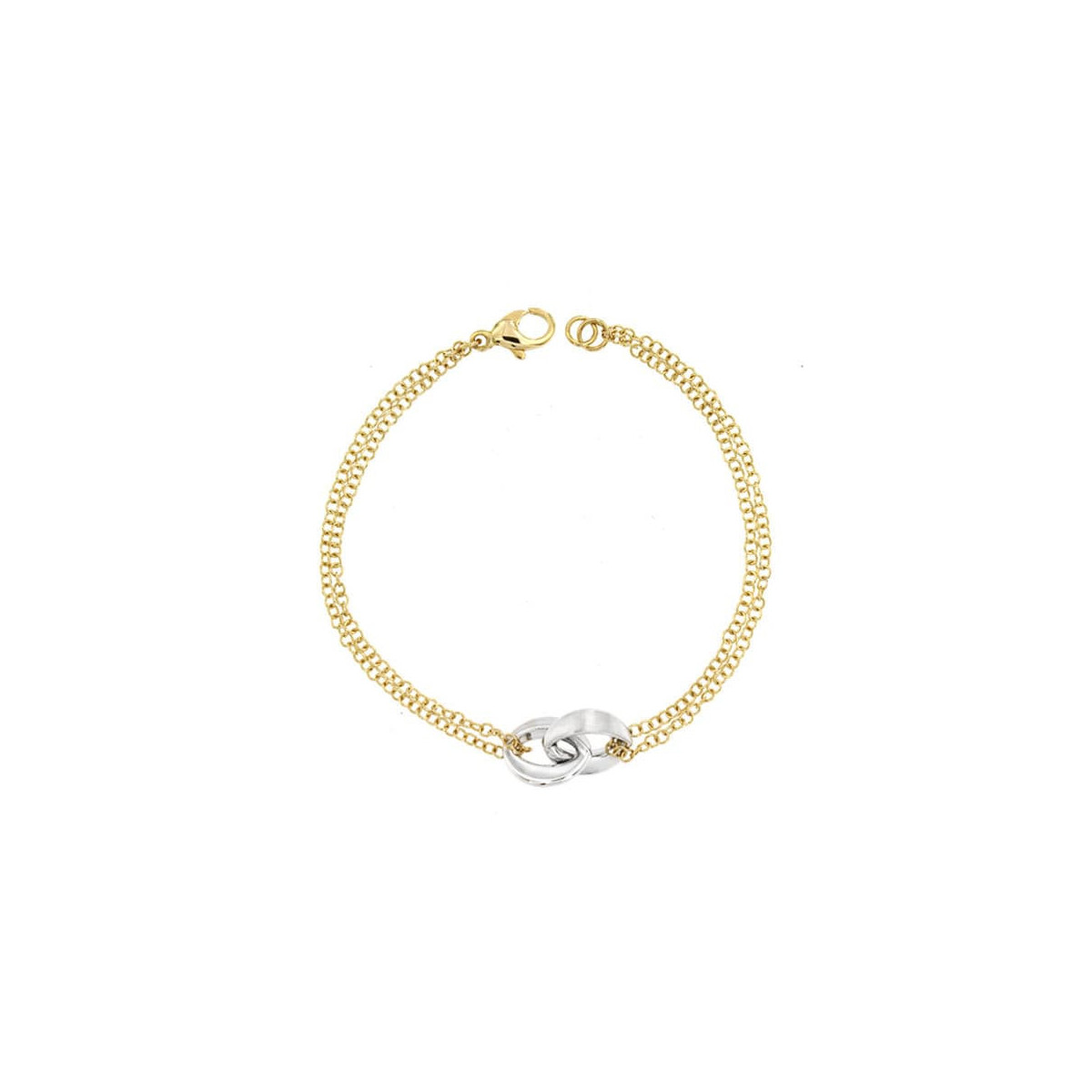 18K Pulsera Bicolor 19.5 Cm