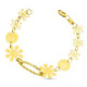 18K Pulsera Flores 19 Cm 4.70 Gr