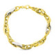 9K Pulsera Oro Bicolor 20 Cm