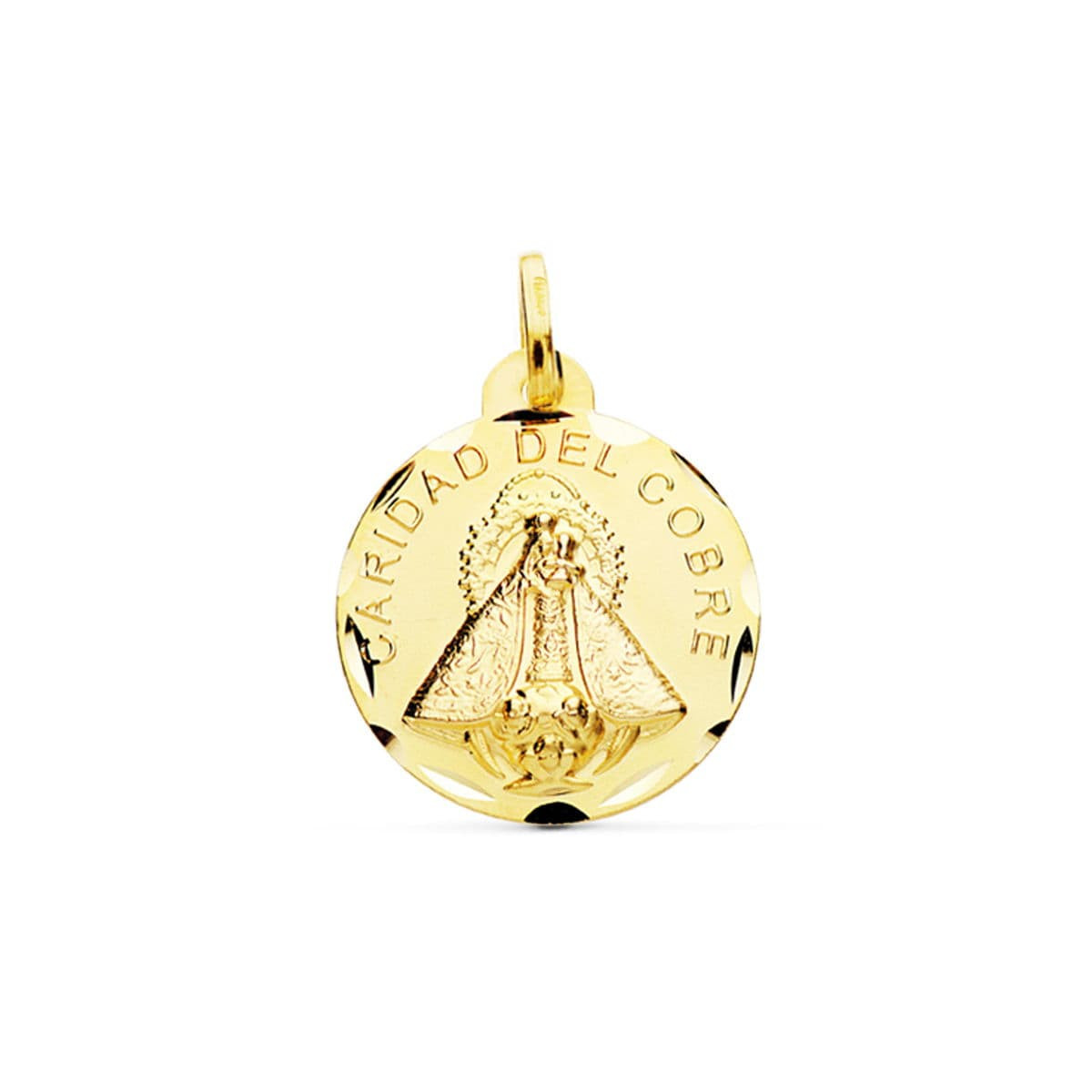 18K Virgen Caridad Del Cobre 24 Mm