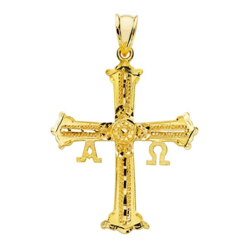 18K Cruz De Covadonga Grande 39X30 Mm