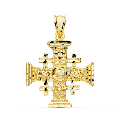 18K Cruz De Jerusalen 27X23 Mm