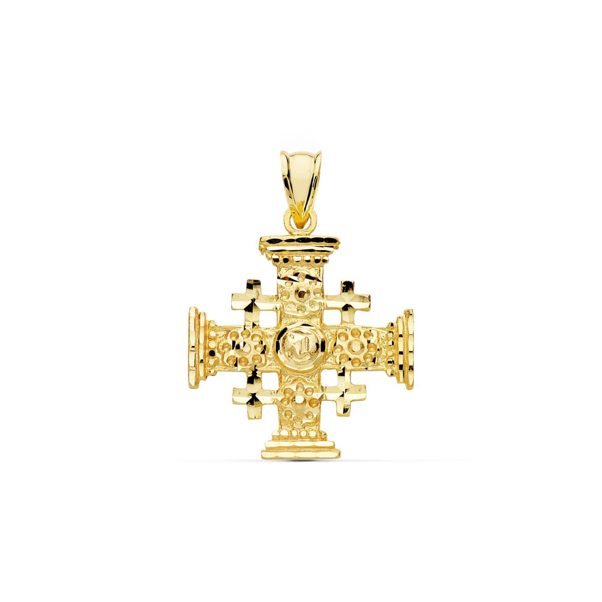 18K Cruz De Jerusalen 27X23 Mm