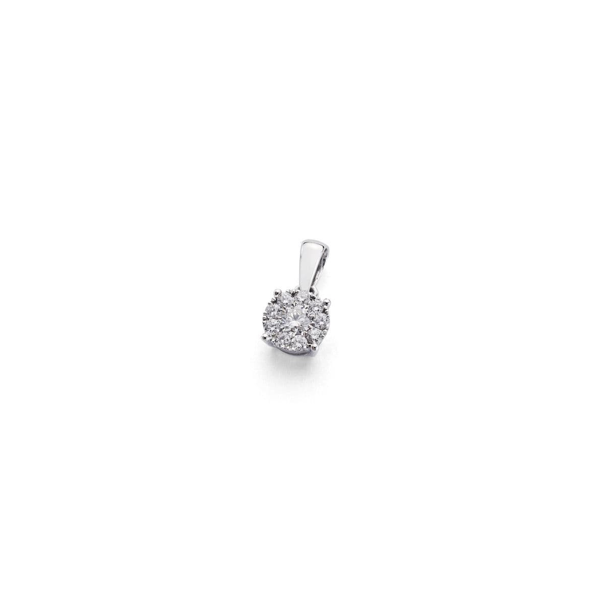 18K Colgante Brillante 0.250 Qts. 8X6 Mm