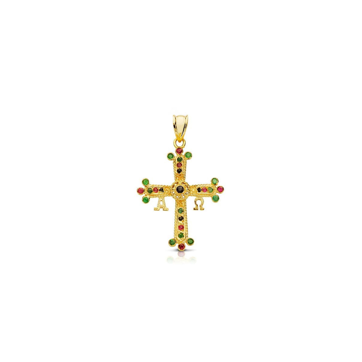 18K Cruz De Covadonga Pequeña 28X24 Mm