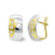 18K Pendientes Oro Bicolormate Y Brillo