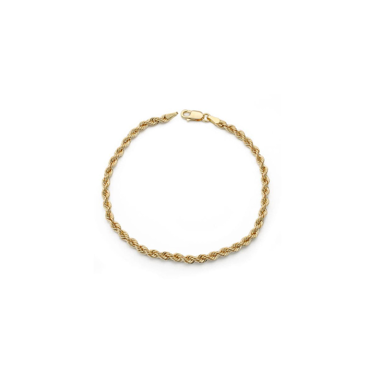 18K Pulsera Salomonica Ligera 19.5Cm