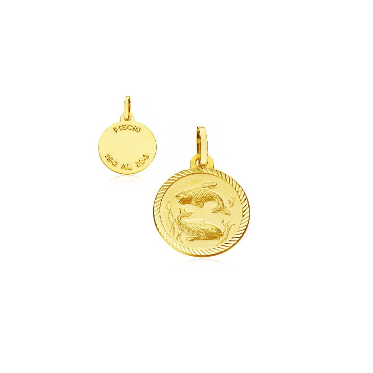 18K Horoscopo Piscis 20 Mm