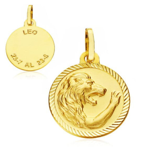 18K Horoscopo Leo 20 Mm