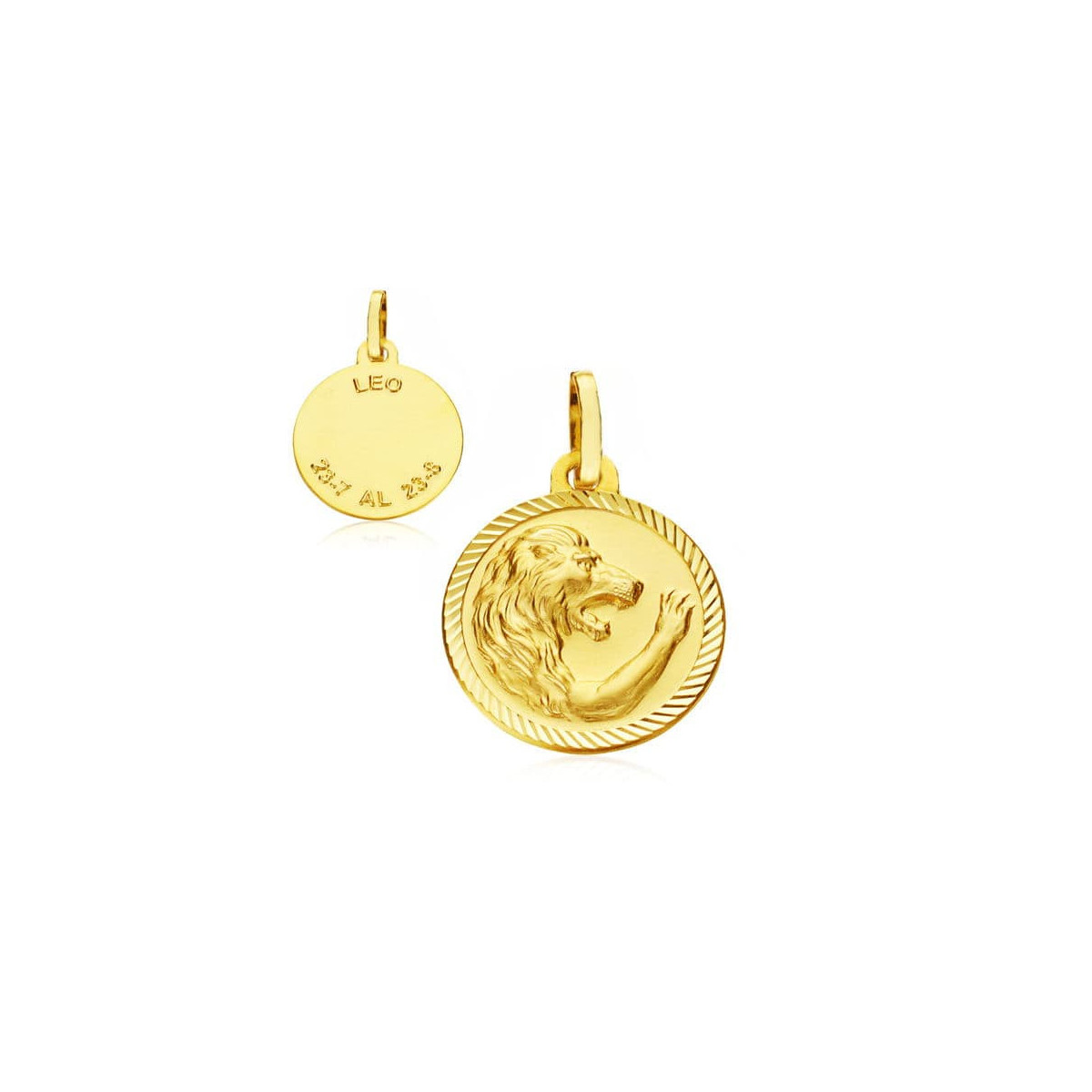 18K Horoscopo Leo 20 Mm