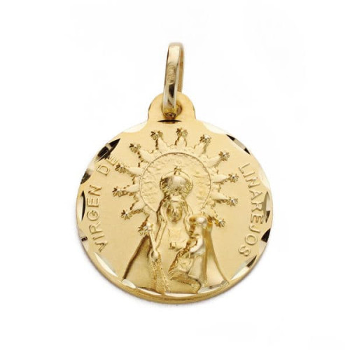 18K Medalla Virgen De Linarejos 18 Mm