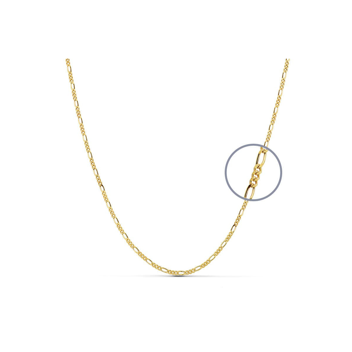 18K Cadena Oro Amarillo Cartier 50 Cm Hueca 2 Mm