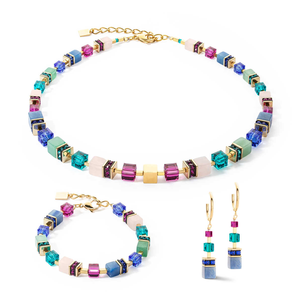 Collar Coeur De Lion  GeoCUBE® Multicolor 3039/10-1561