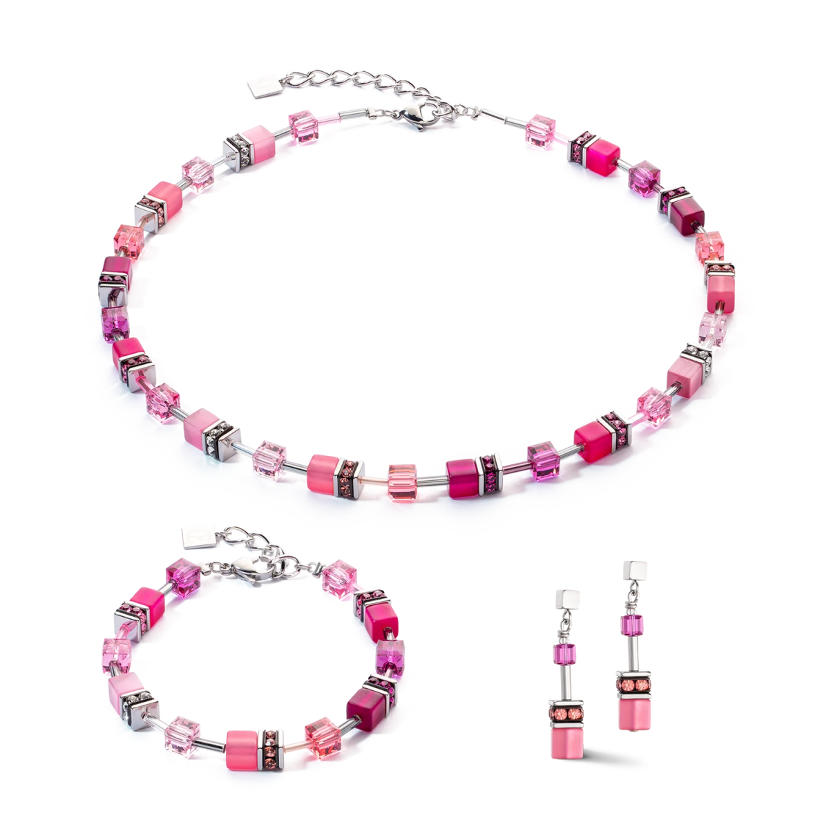 Collar Coeur De Lion GeoCUBE® Viva Magenta 2838/10-0422