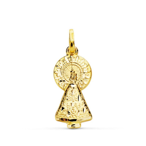 18K Virgen Del Pilar Silueta 25X11 Mm