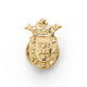 18K Insignia De Ceuta ( España ) 19X13 Mm