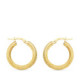 18K Aros Oro Amarillo Huecos Espiga 20X3 Mm