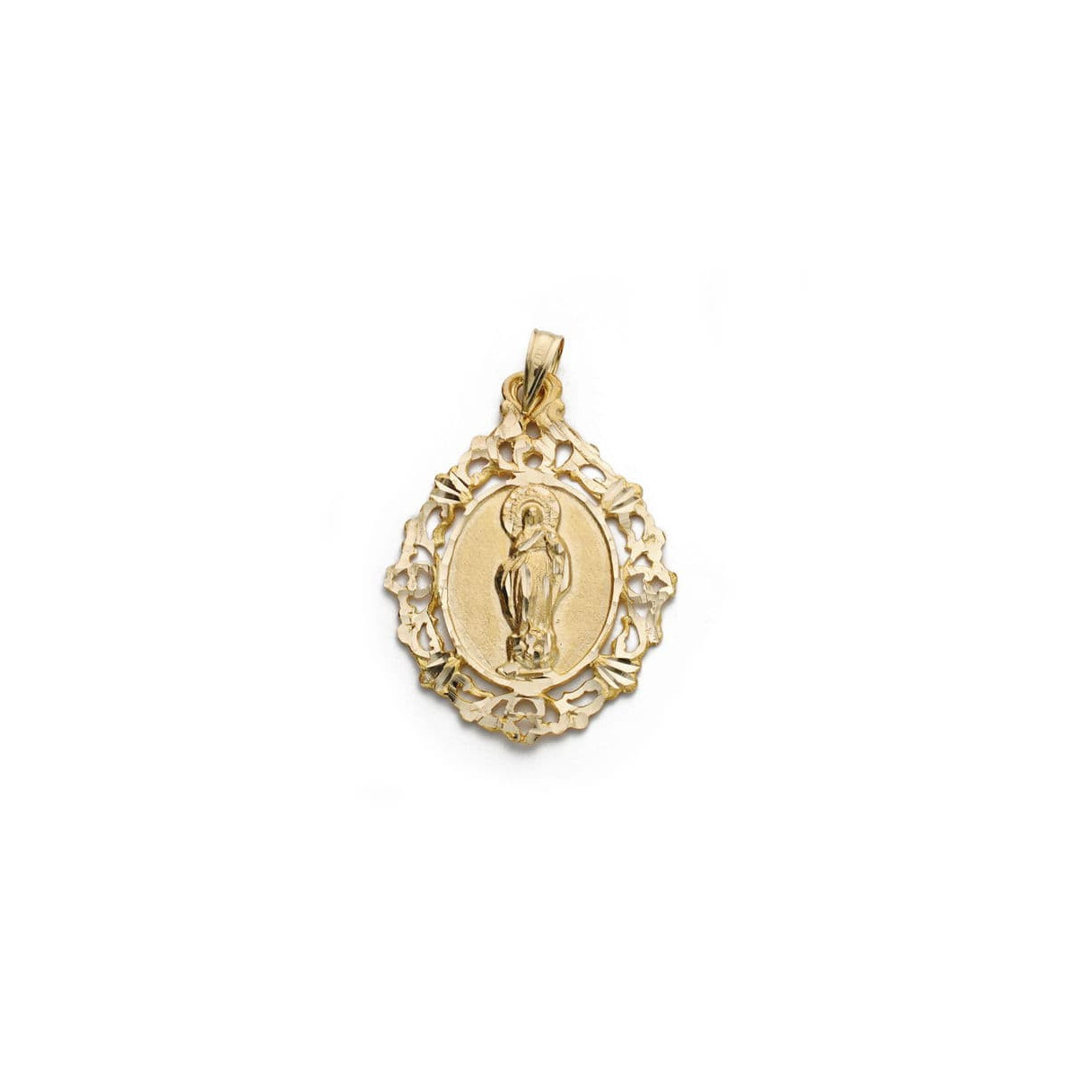 9K Medalla Virgen Inmaculada 9K 31X23Mm