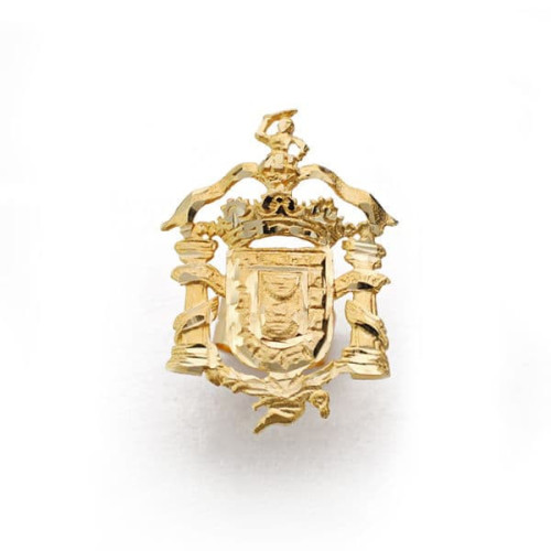 18K Escudo Insignia Melilla  ( España ) 20X14 Mm