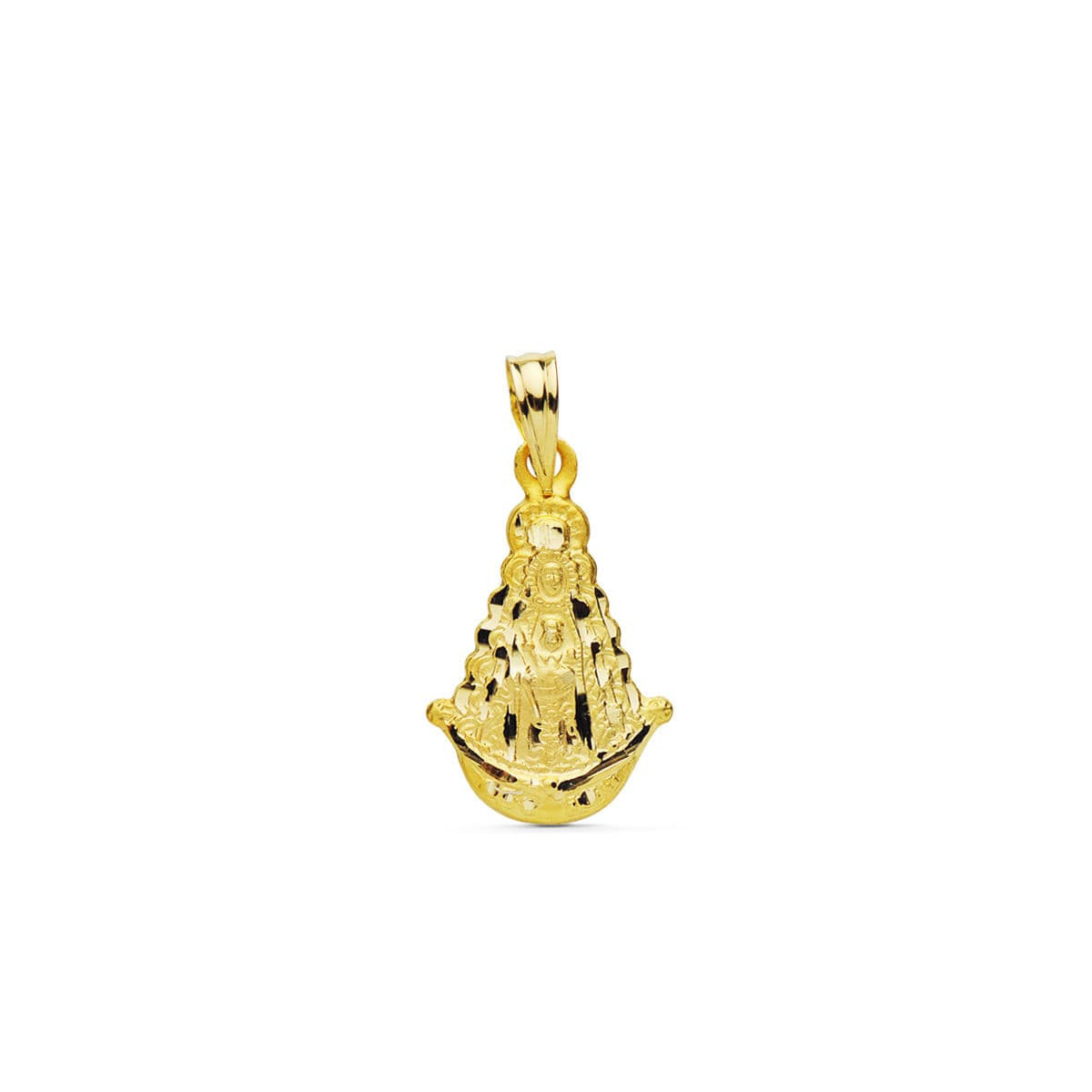 18K Virgen Del Rocio Silueta 20X15 Mm