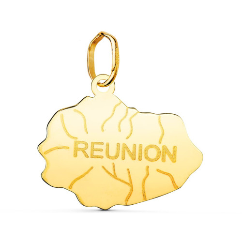 18K Pendentif Or Jaune Ile Reunion 15 X 18 Mm