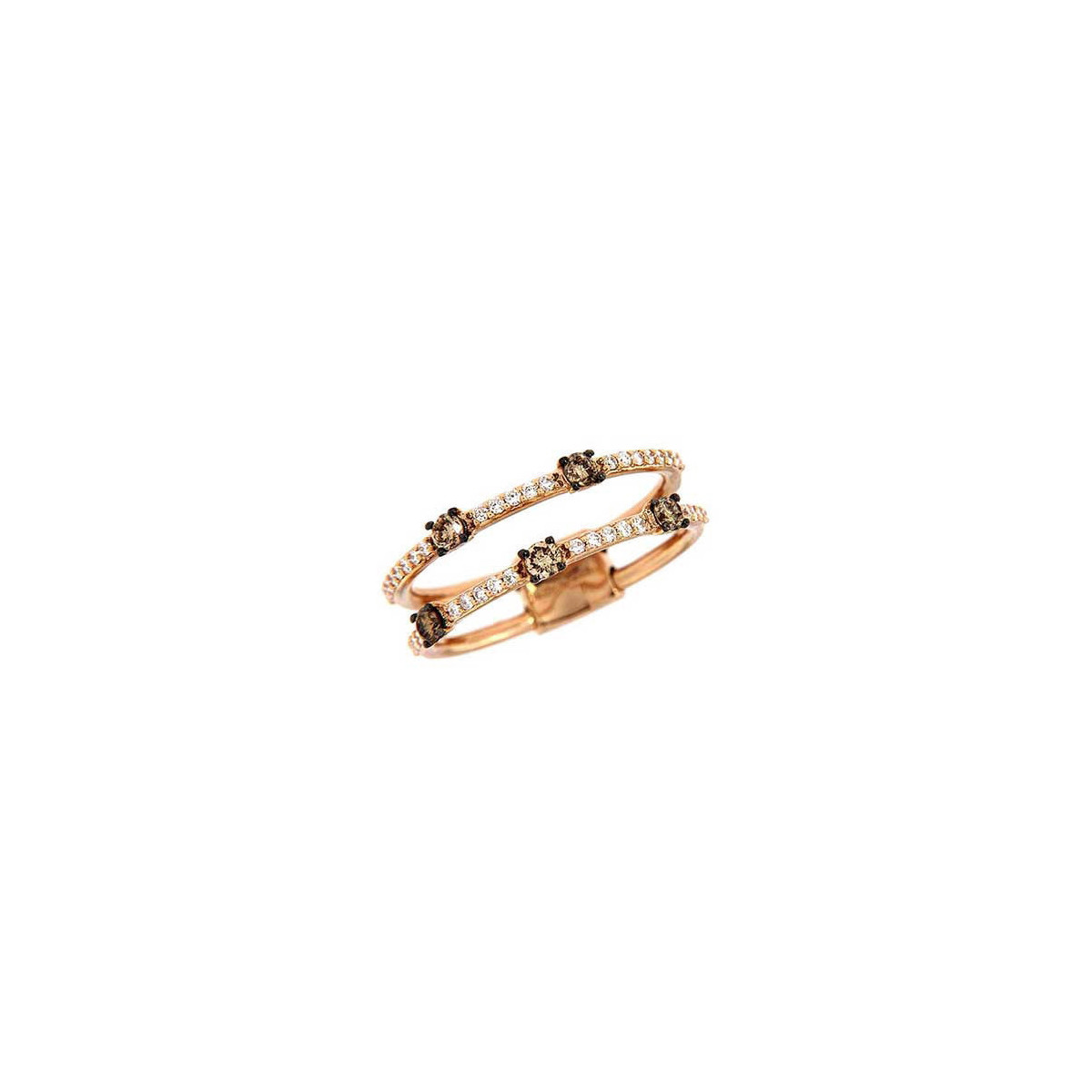 Anillo Doble Oro Rosa BTE BrownX5 AA031202BR