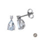 Pendientes Oro Blanco Aquamarina 1.80Ct y Diamante 0.08Ct GVS BB009060