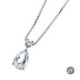 Colgante Aquamarina 0.40Ct y Diamante 0.02Ct GVS CLN011253