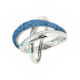 Anillo Pesavento Cruzado Polvere di Sogni. Azul WPSCA074M