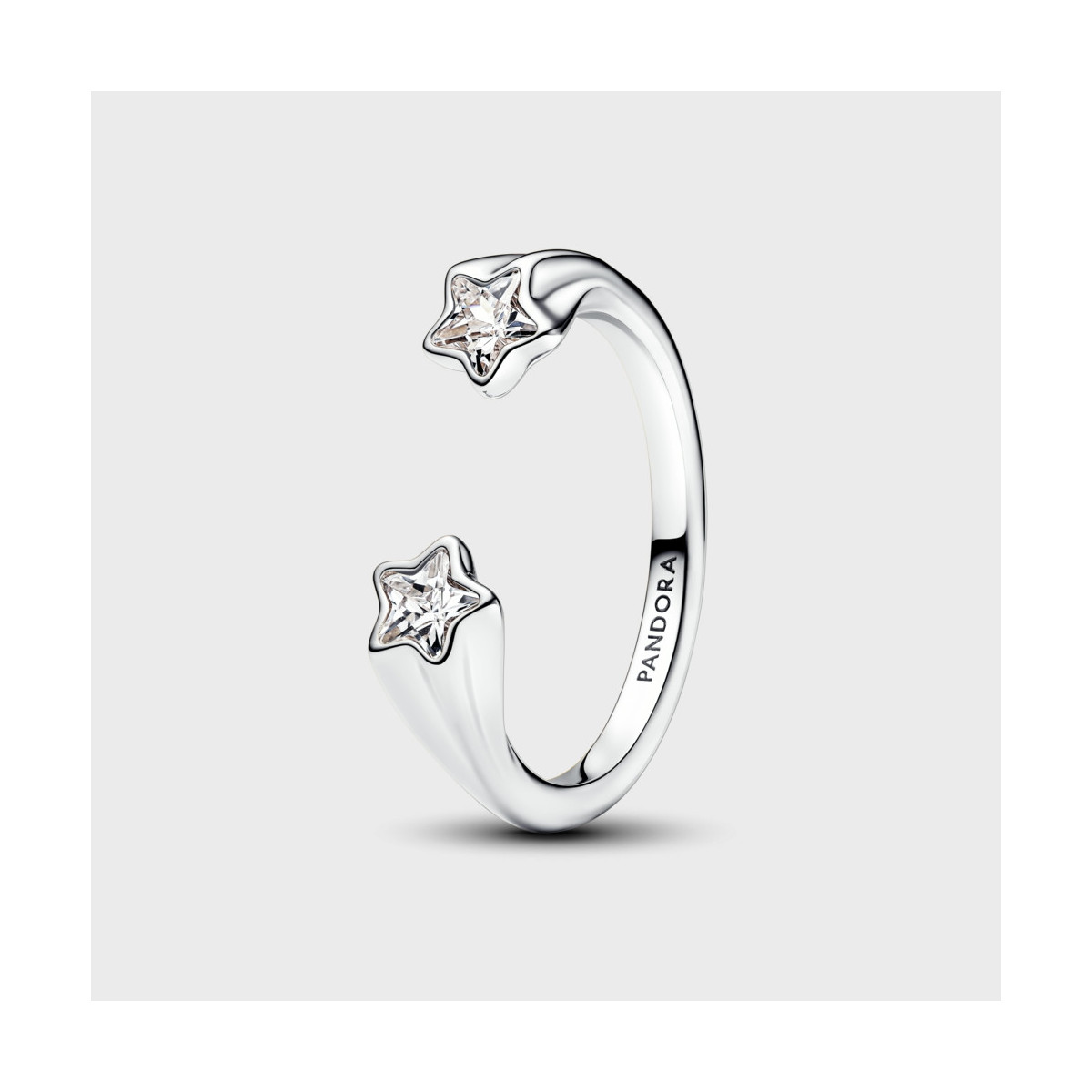 Anillo Pandora Abierto en plata de ley Estrellas Fugaces - 193582C01