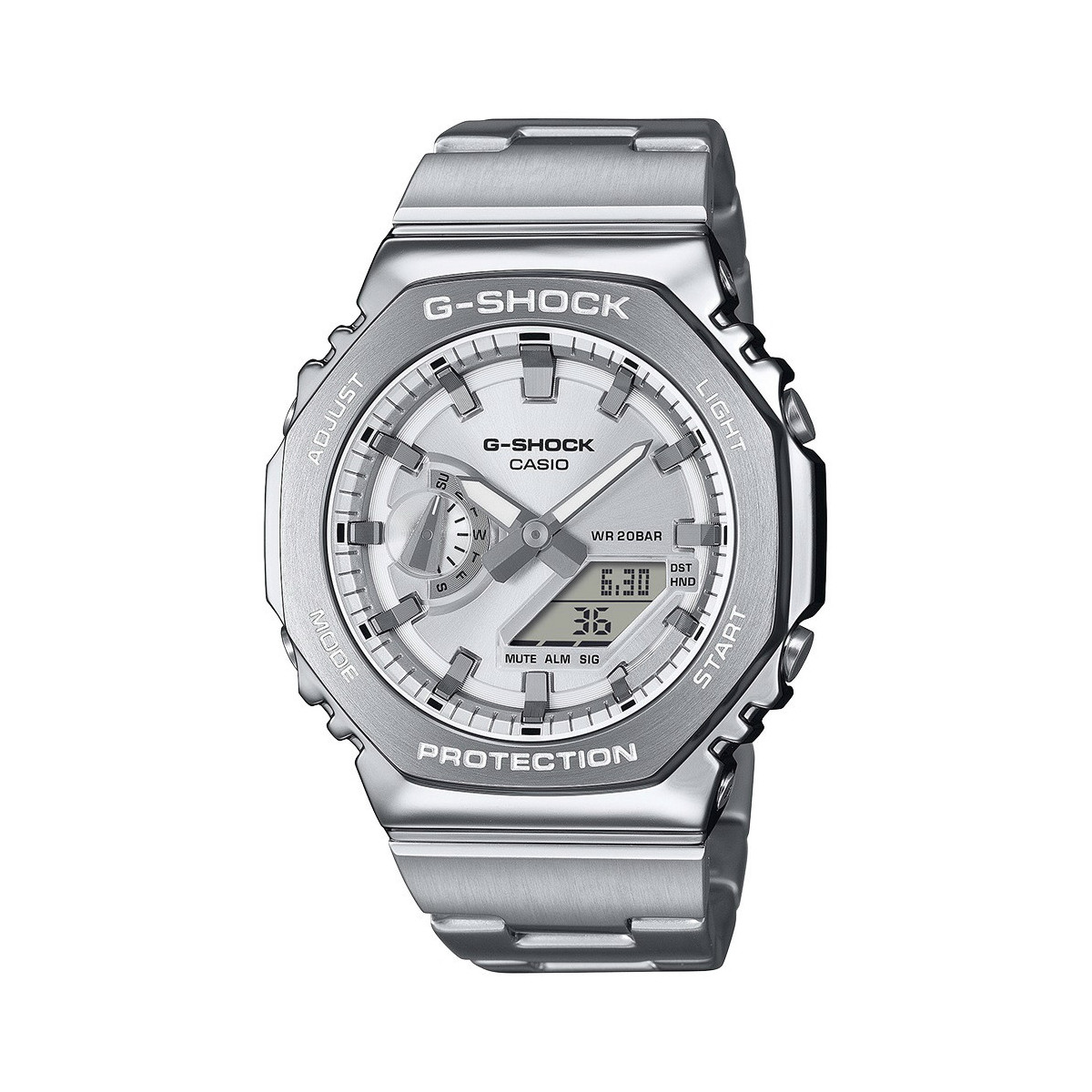 Reloj Casio G-Shock G-STEEL. Plateado GM-2110D-7AER