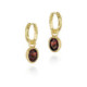 Pendientes Jorge Revilla Genuine Birthstone Collection. Enero – Granate PE129-86/GRO