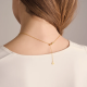 Collar Sif Jakobs Necklace Ellera Ovale Piccolo N2414-CZ-YG