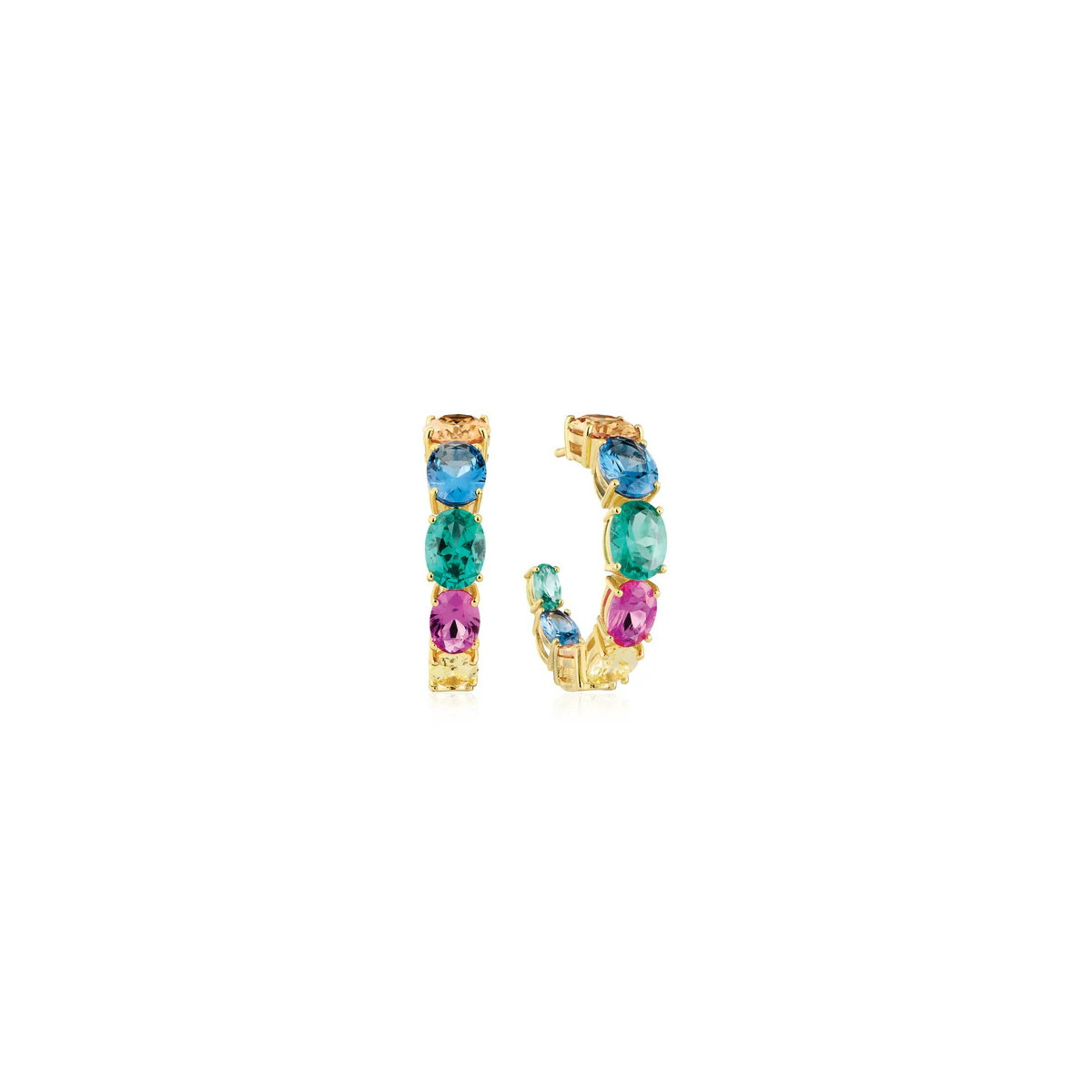 Pendientes Sif Jakobs Jewellery Earrings Ellisse Creolo Grande SJ-E22030-XCZ-SS