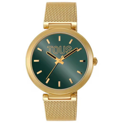 Reloj Tous S-Mesh Mirror Verde y Dorado 3000142600