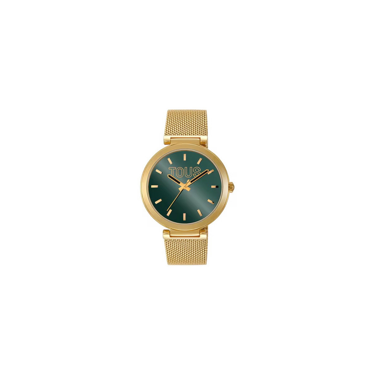 Reloj Tous S-Mesh Mirror Verde y Dorado 3000142600